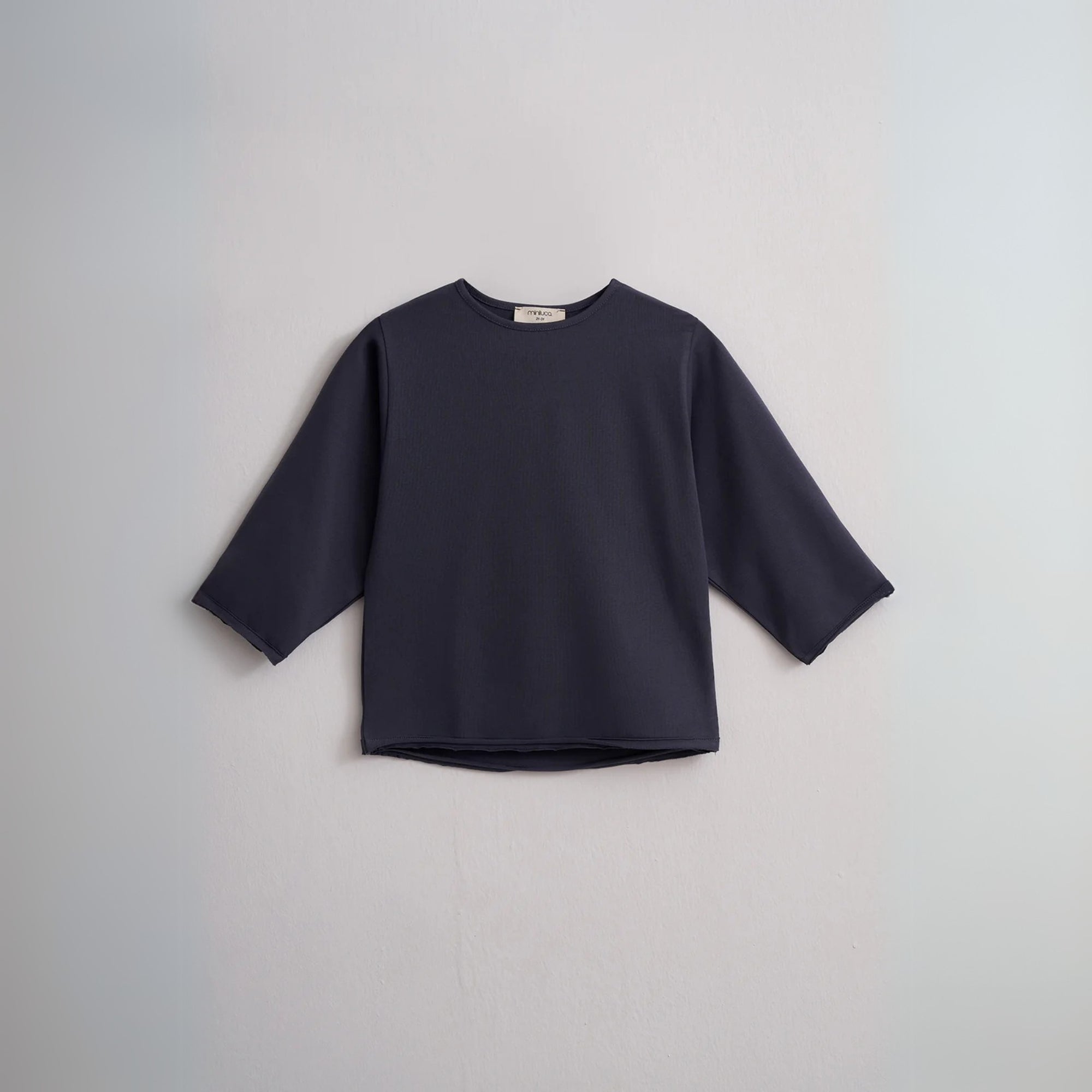 t-shirt bleu enfant manches longues