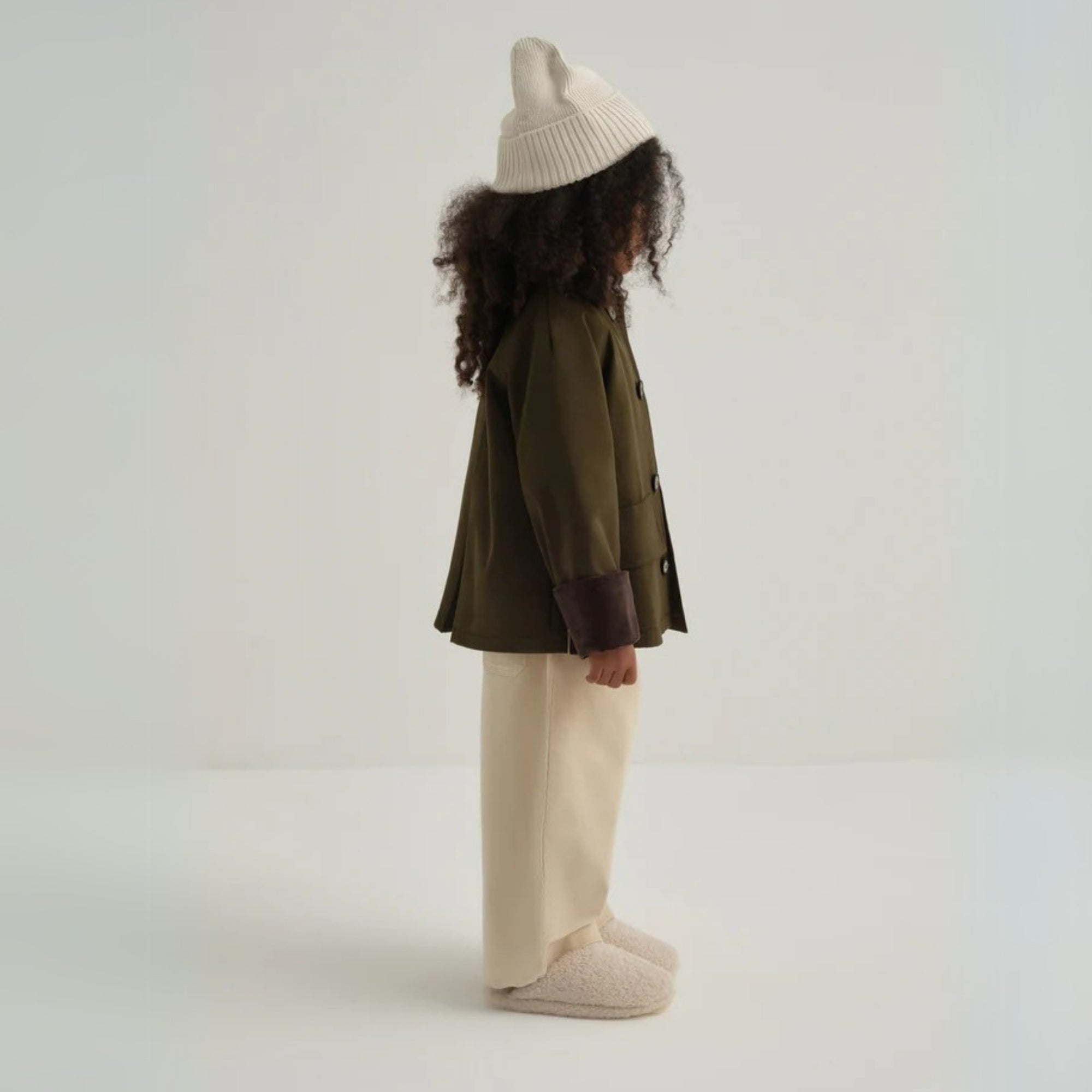 manteau pour enfant à col velours