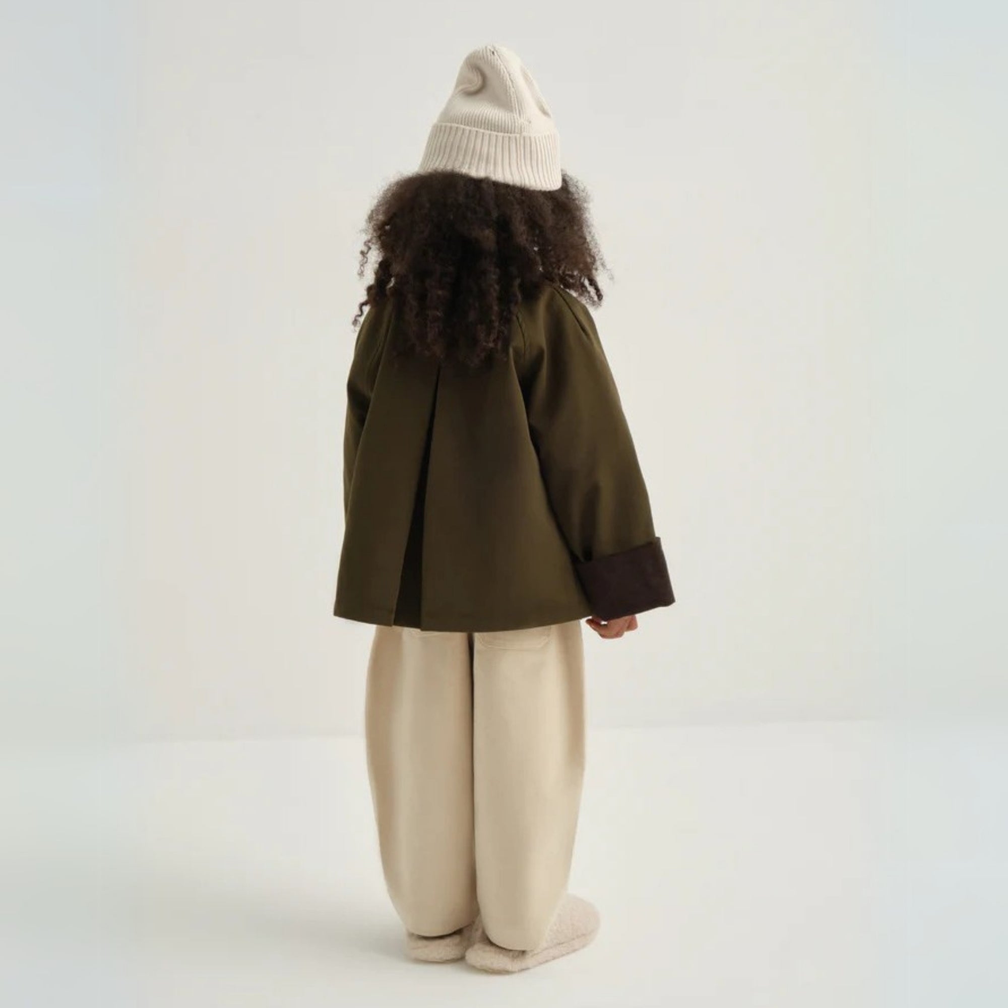 manteau pour enfant à col velours