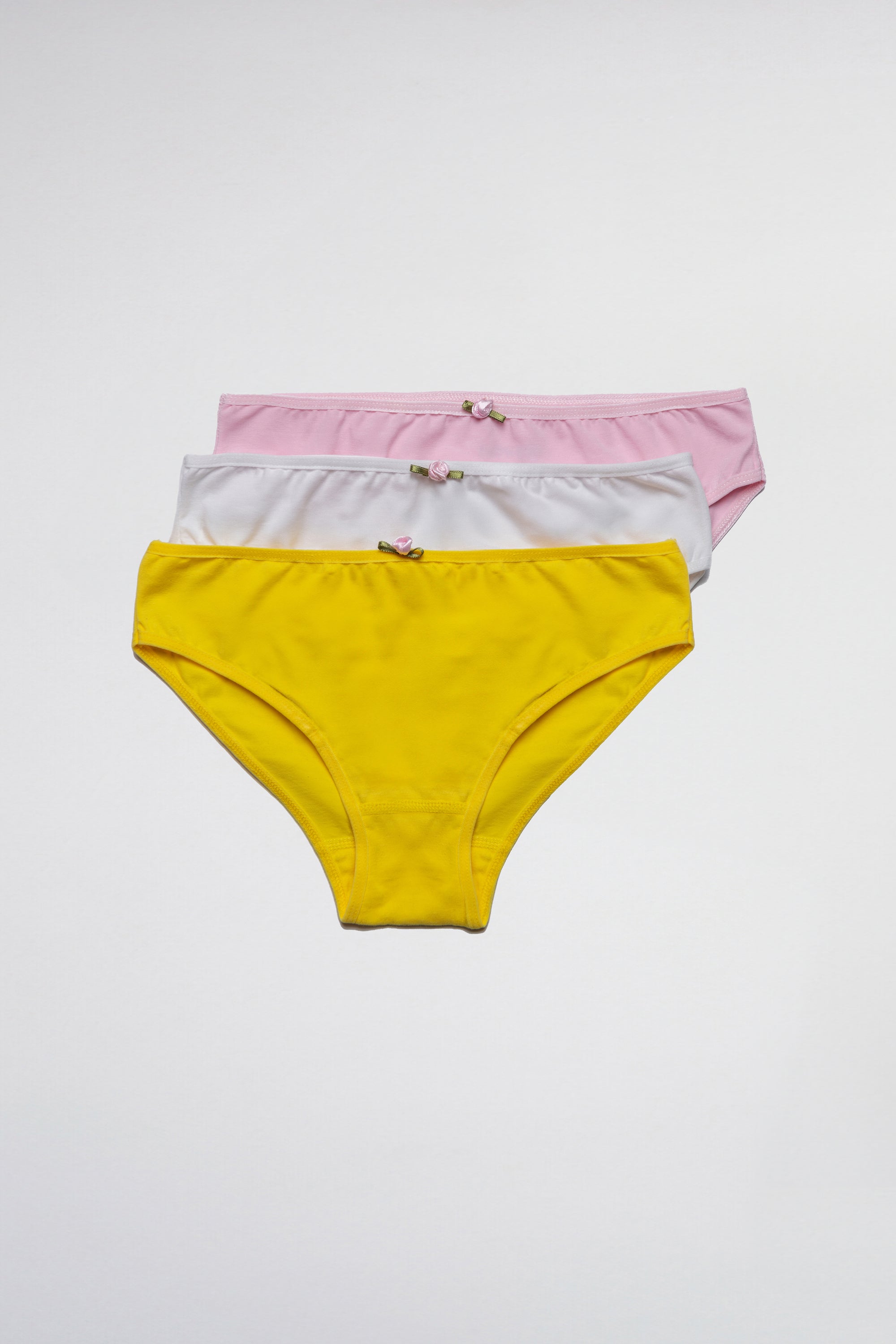 lot de 3 culottes pour fille avec petit nœud