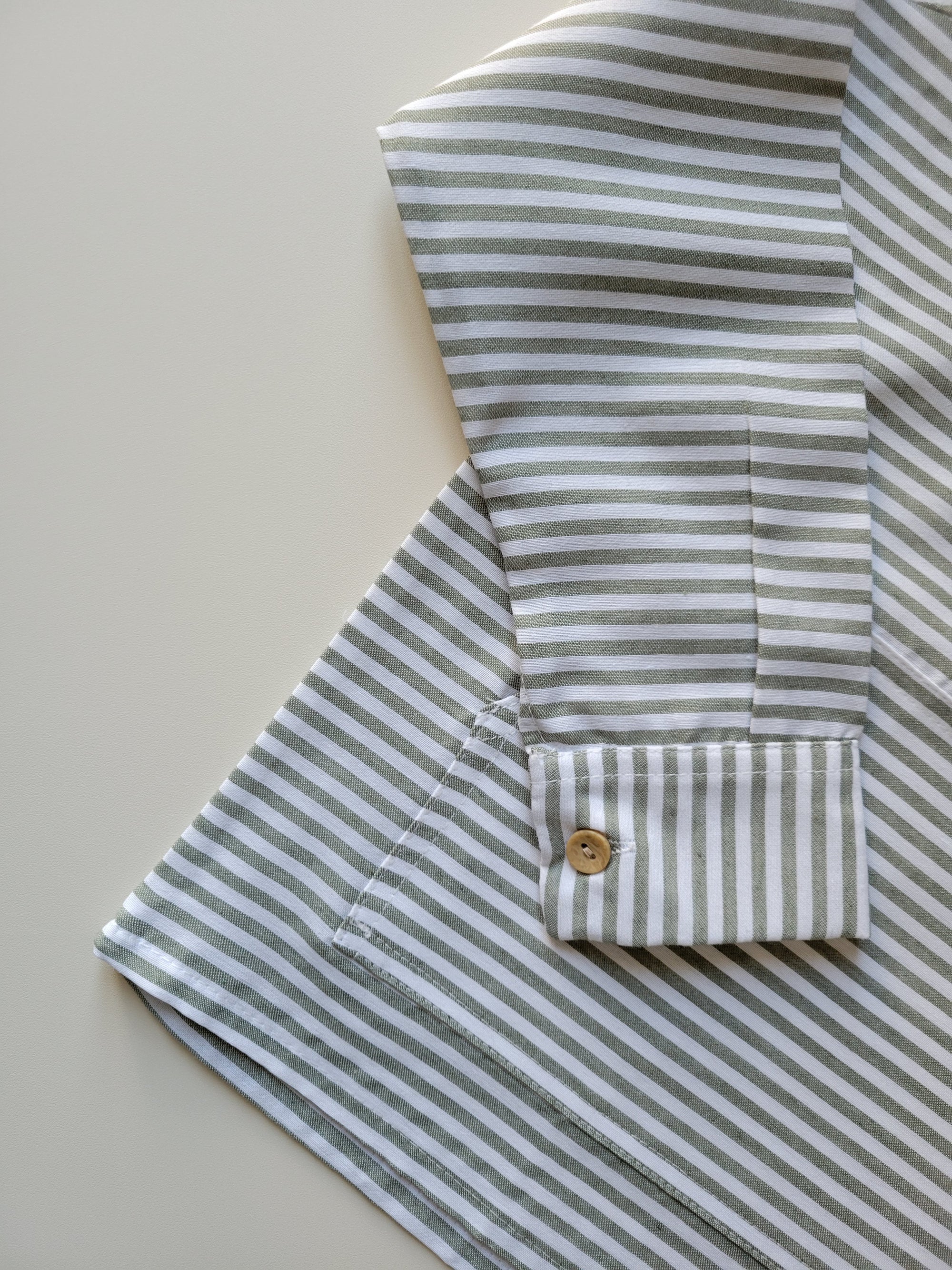 ensemble garçon léger en gaz de coton et haut rayé