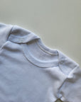 LOT 4 BODIES BLANCS BÉBÉ – MANCHES LONGUES – PRESSIONS PRATIQUES – DÈS 1 MOIS