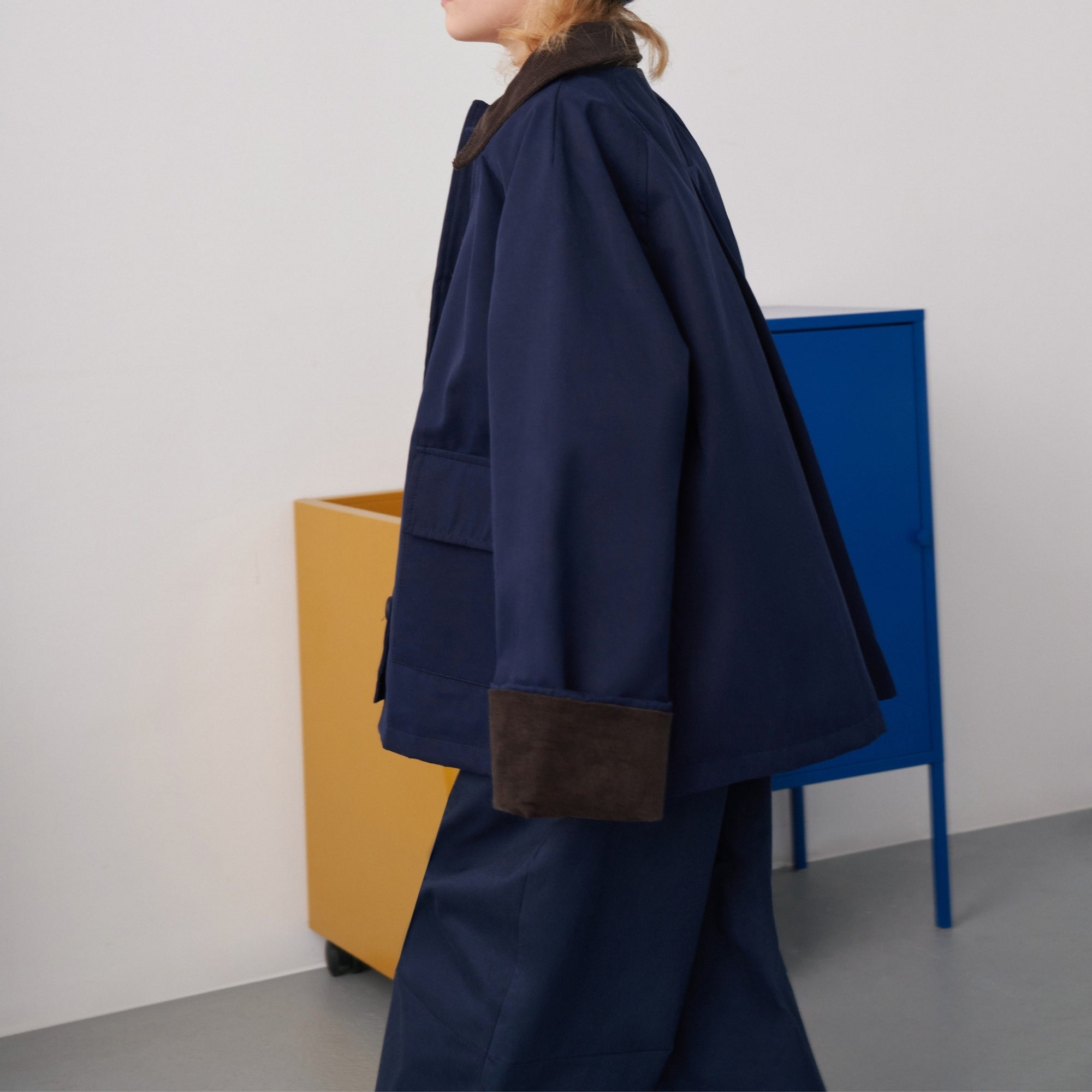 manteau pour enfant à col velours