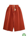pantalon fille large en gaze de coton bio