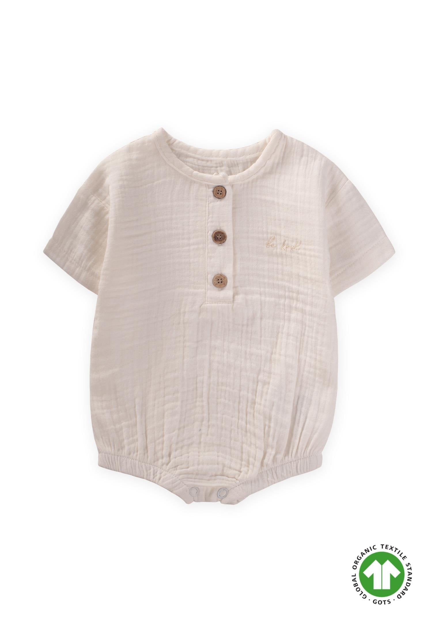 body bébé manche courte en gaze de coton