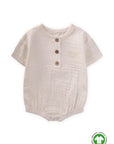 body bébé manche courte en gaze de coton