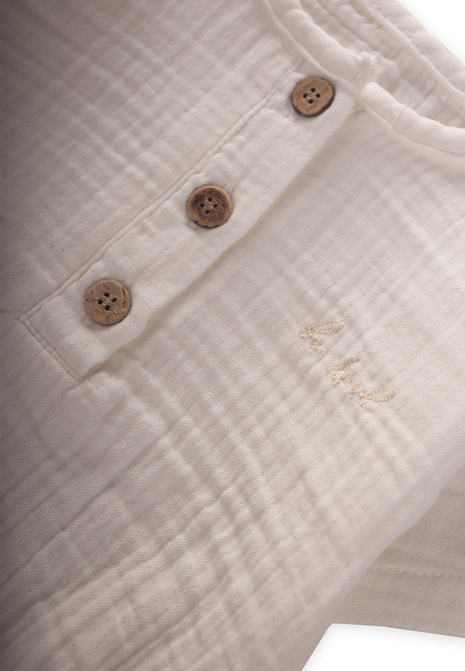 body bébé manche courte en gaze de coton