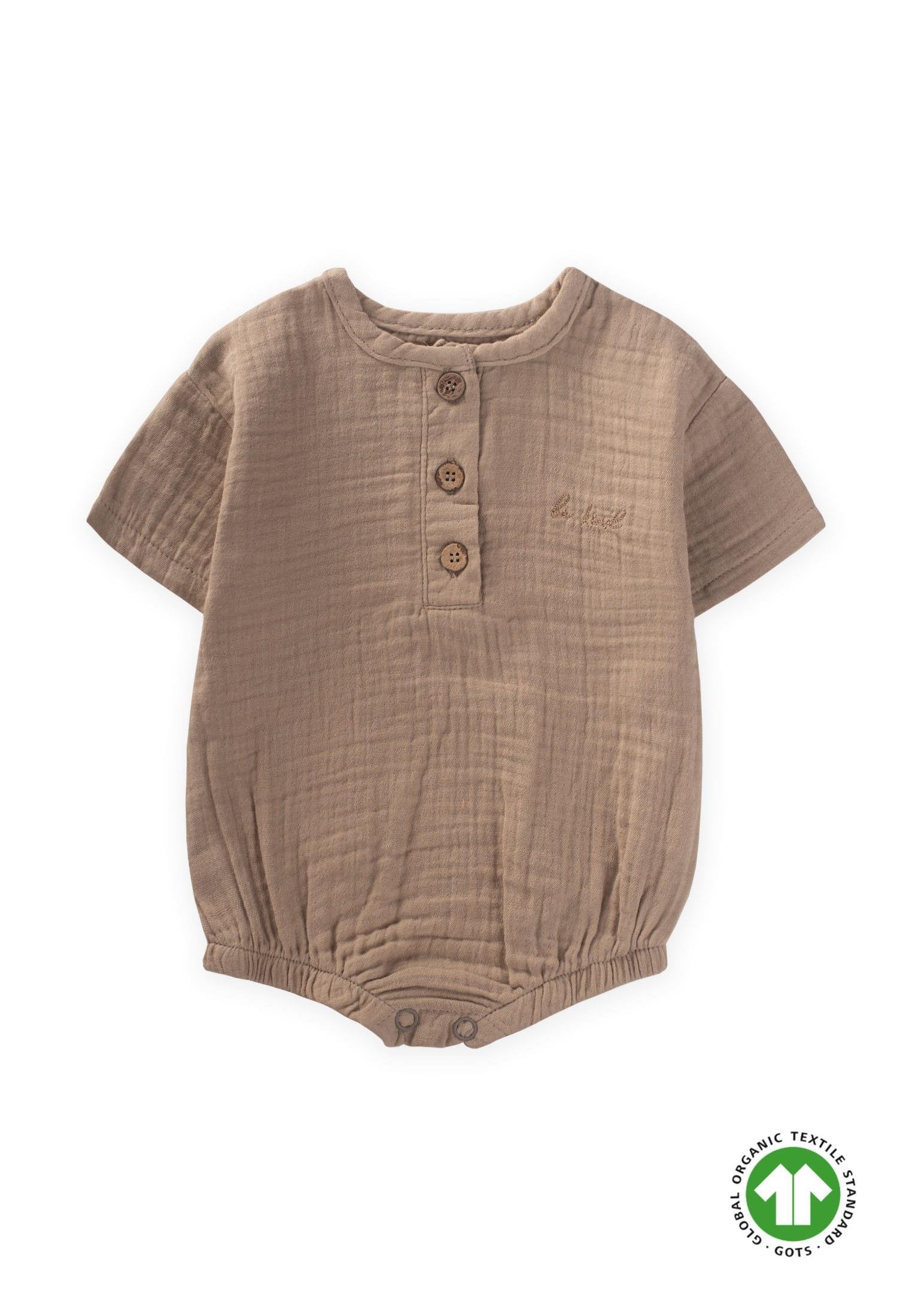 body bébé manche courte en gaze de coton