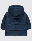 Doudoune Garçon À Capuche Soft Marine