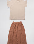ensemble bohème pour fille robe et t-shirt