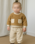 Ensemble Bébé En Peluche Avec Pantalon Molleton