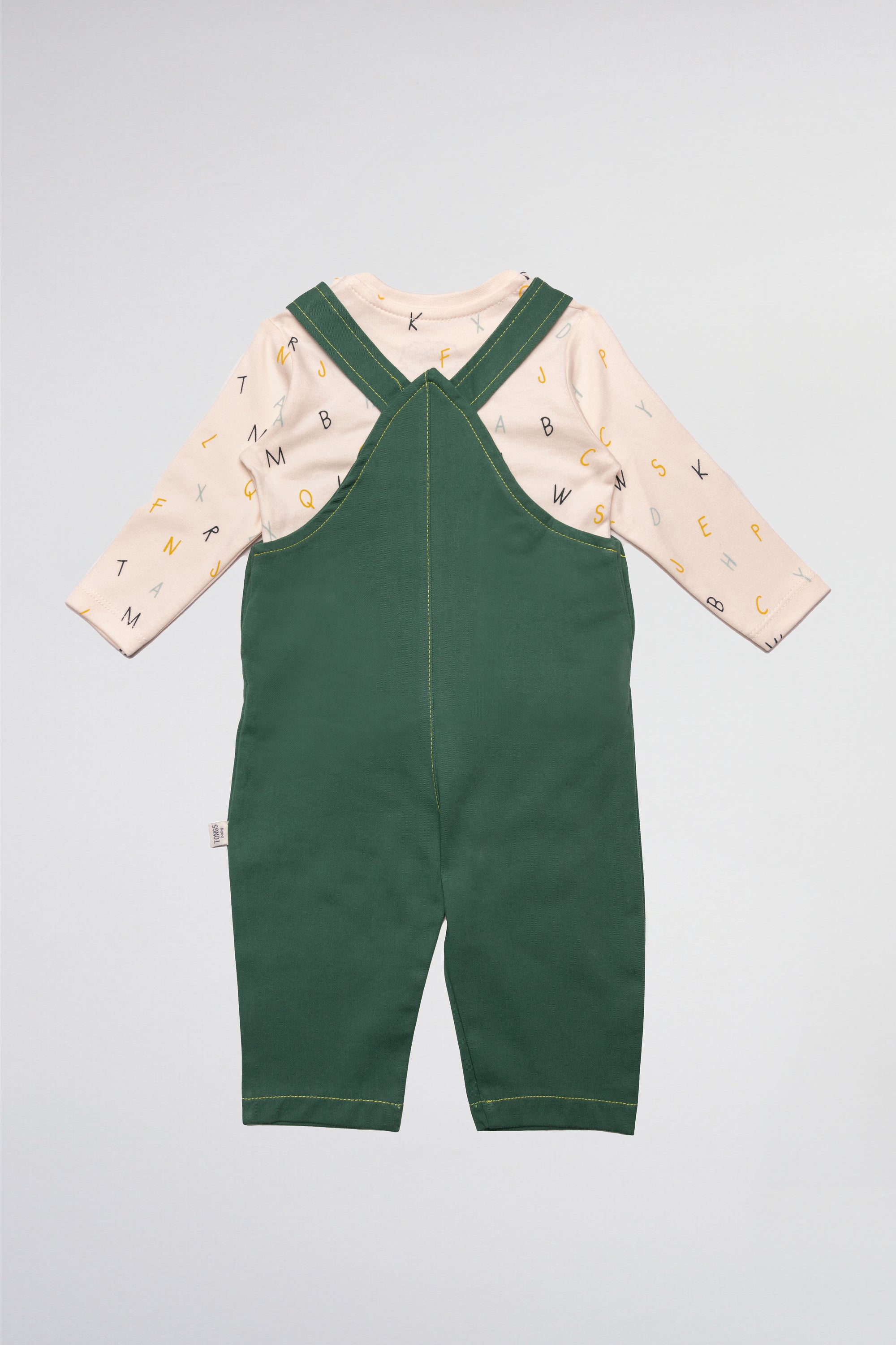 Ensemble Salopette et Body Alphabet pour Bébé