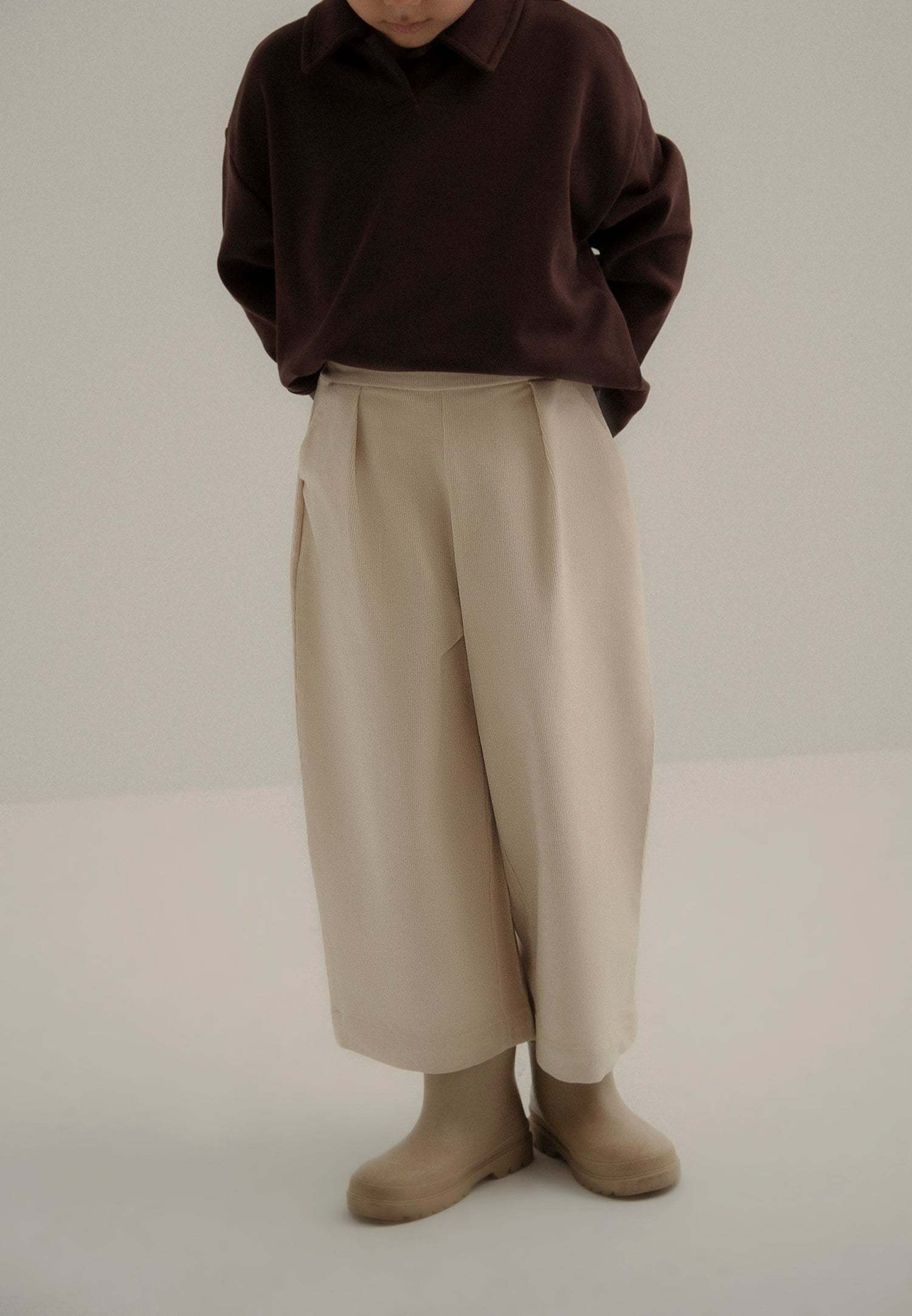 pantalon enfant large en velours