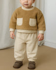ENSEMBLE BÉBÉ EN PELUCHE AVEC PANTALON MOLLETON