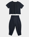 ensemble bleu pour enfant t-shirt et pantalon ample