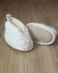 chaussons bébé en coton Sherpa
