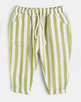 pantalon ballon à rayures