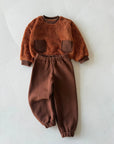 ENSEMBLE BÉBÉ EN PELUCHE AVEC PANTALON MOLLETON