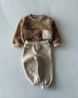 ENSEMBLE BÉBÉ EN PELUCHE AVEC PANTALON MOLLETON
