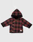 Manteau À Carreaux À Capuche Bébé