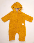 Combinaison Bébé À Capuche En Peluche Safran