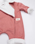 Combinaison Bébé Hiver Rose Poudré Douce et Chaude