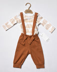 salopette bébé avec body imprimé