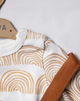 salopette bébé avec body imprimé