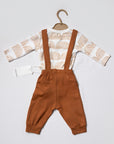 salopette bébé avec body imprimé