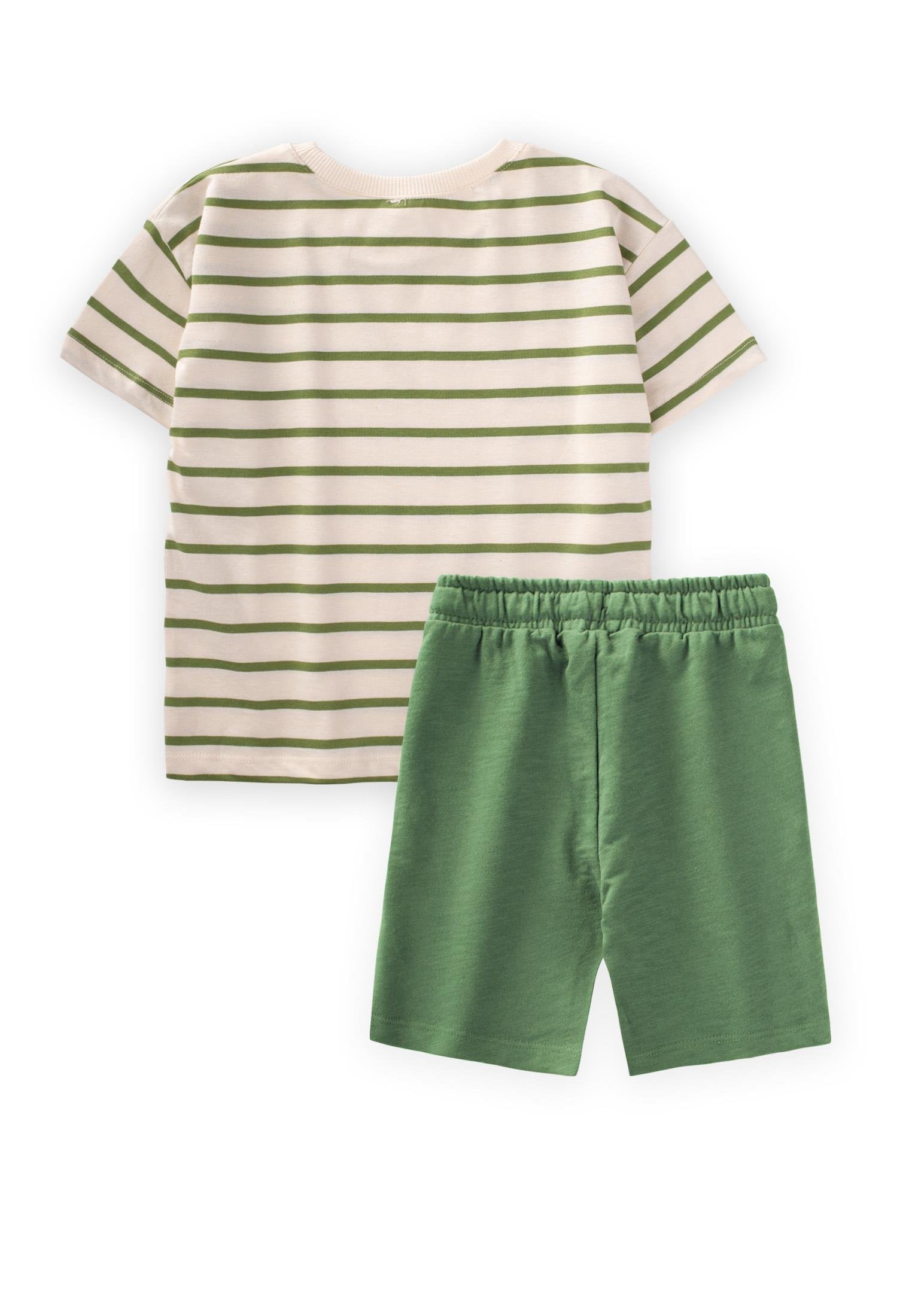 ensemble garçon Tee-shirt rayé et short