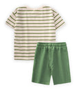 ensemble garçon Tee-shirt rayé et short