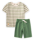 ensemble garçon Tee-shirt rayé et short