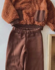 ENSEMBLE BÉBÉ EN PELUCHE AVEC PANTALON MOLLETON