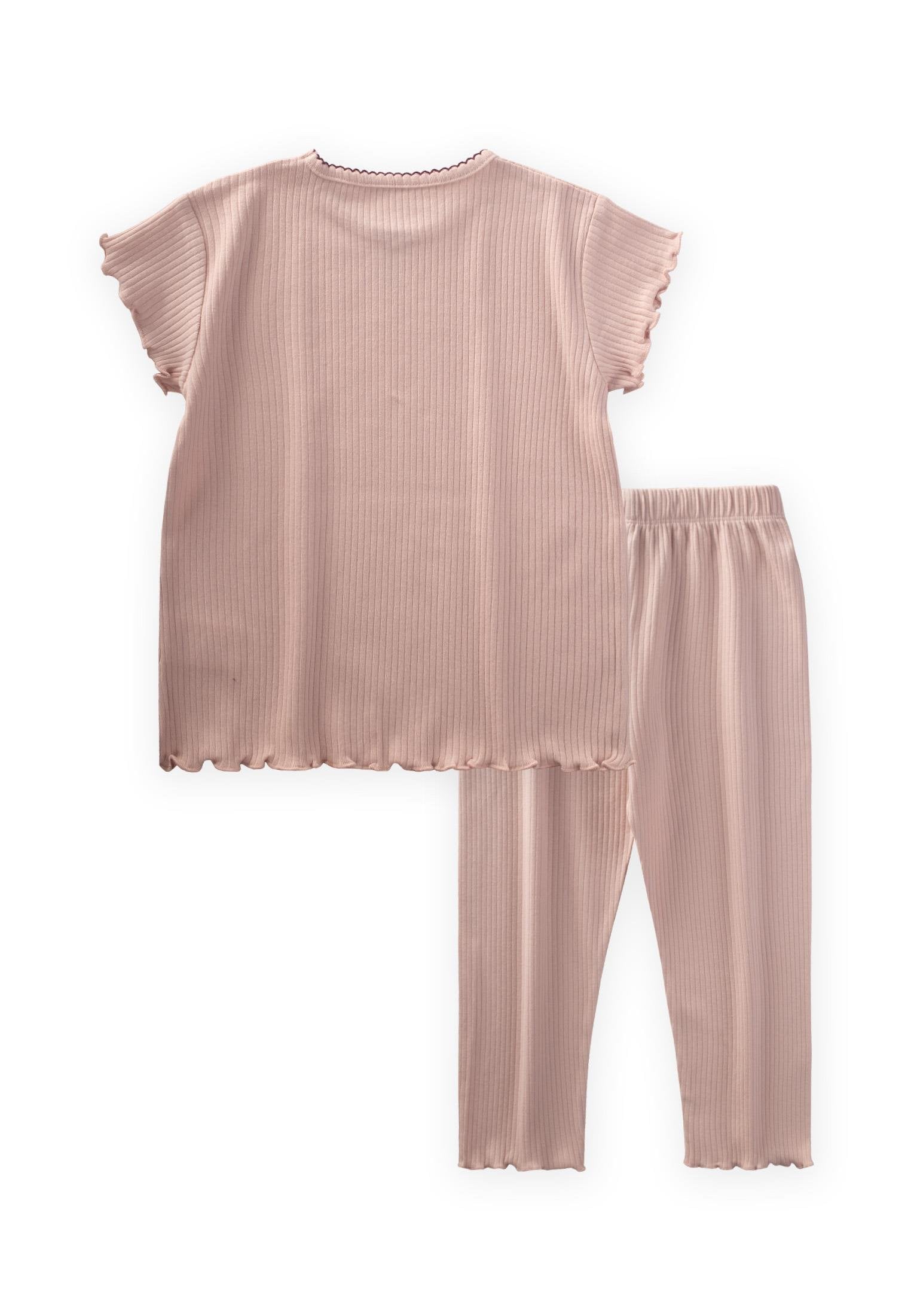 ensemble pyjama fille côtelé