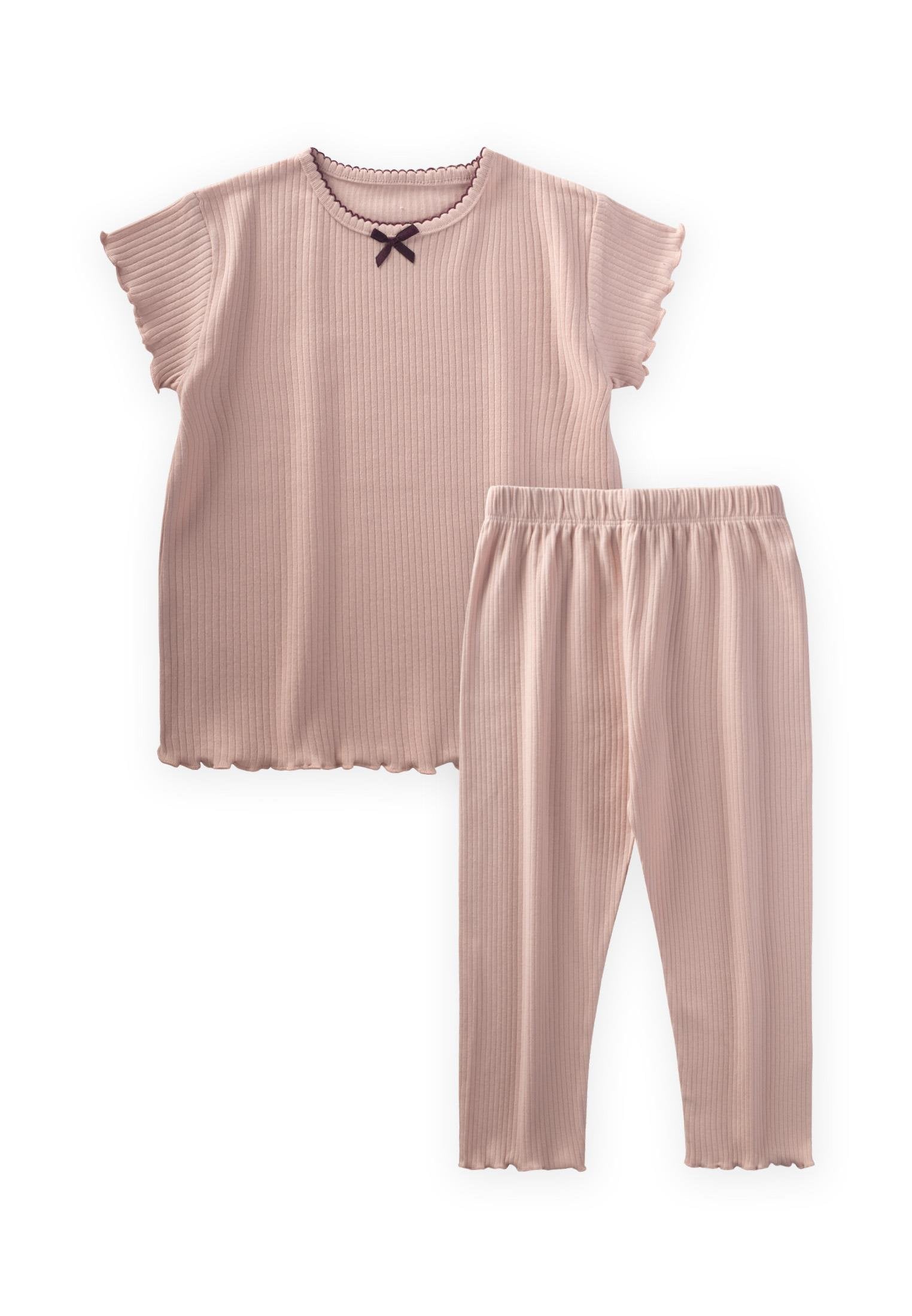 ensemble pyjama fille côtelé
