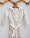 peignoir bébé en gaz de coton