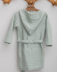 peignoir bébé en gaz de coton