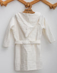 peignoir bébé en gaz de coton