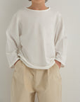 t-shirt blanc enfant manches longues