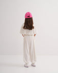 ensemble blanc pour enfant t-shirt et pantalon ample