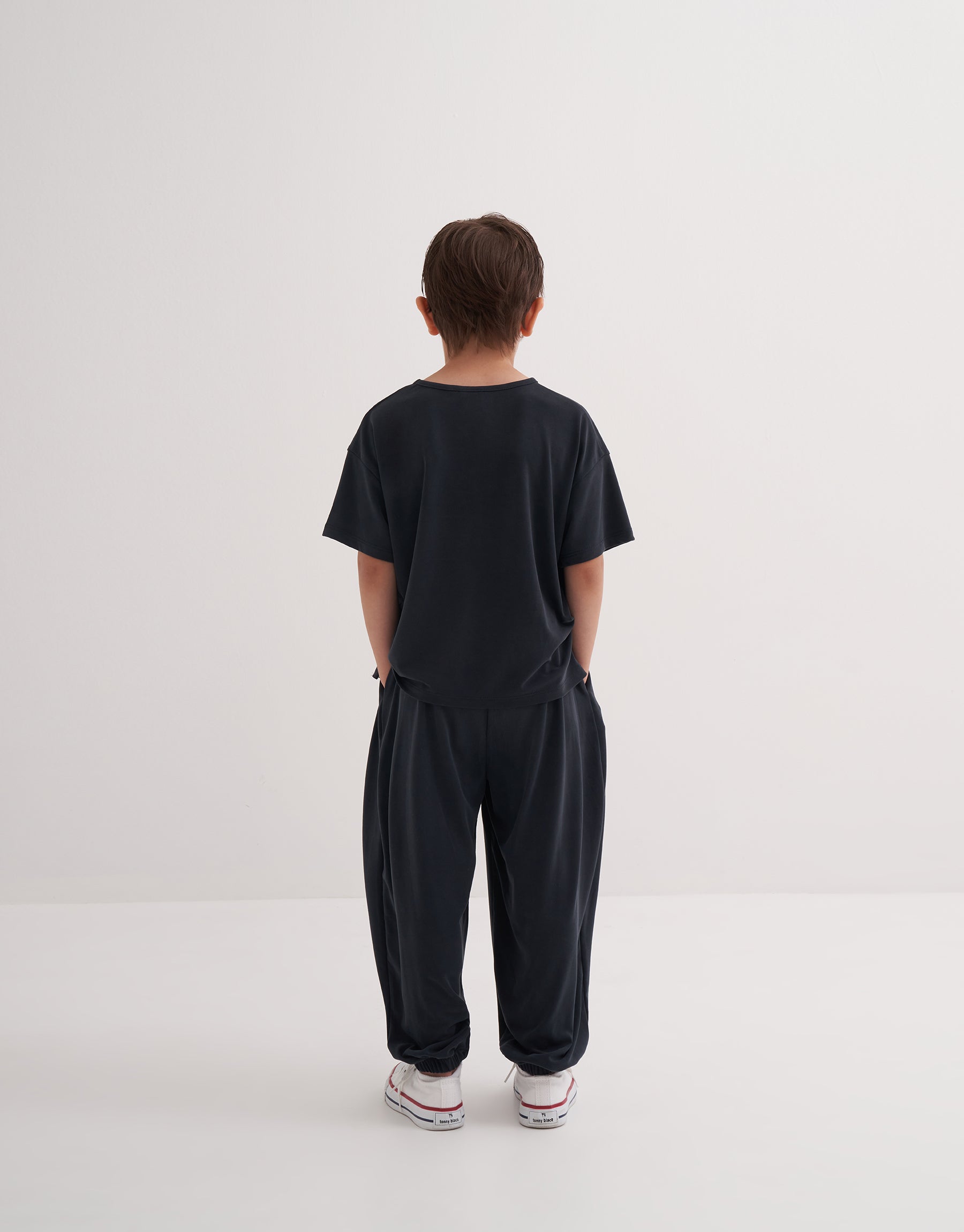ensemble bleu pour enfant t-shirt et pantalon ample