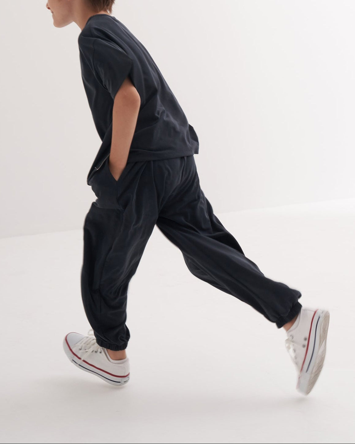 ensemble bleu pour enfant t-shirt et pantalon ample