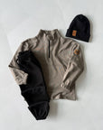ENSEMBLE 3 PIÈCES EN COTON – SWEAT ZIP + JOGGING + BONNET