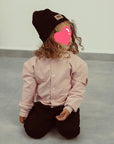 ENSEMBLE UNISEXE EN COTON – GILET PRESSION + JOGGING + BONNET