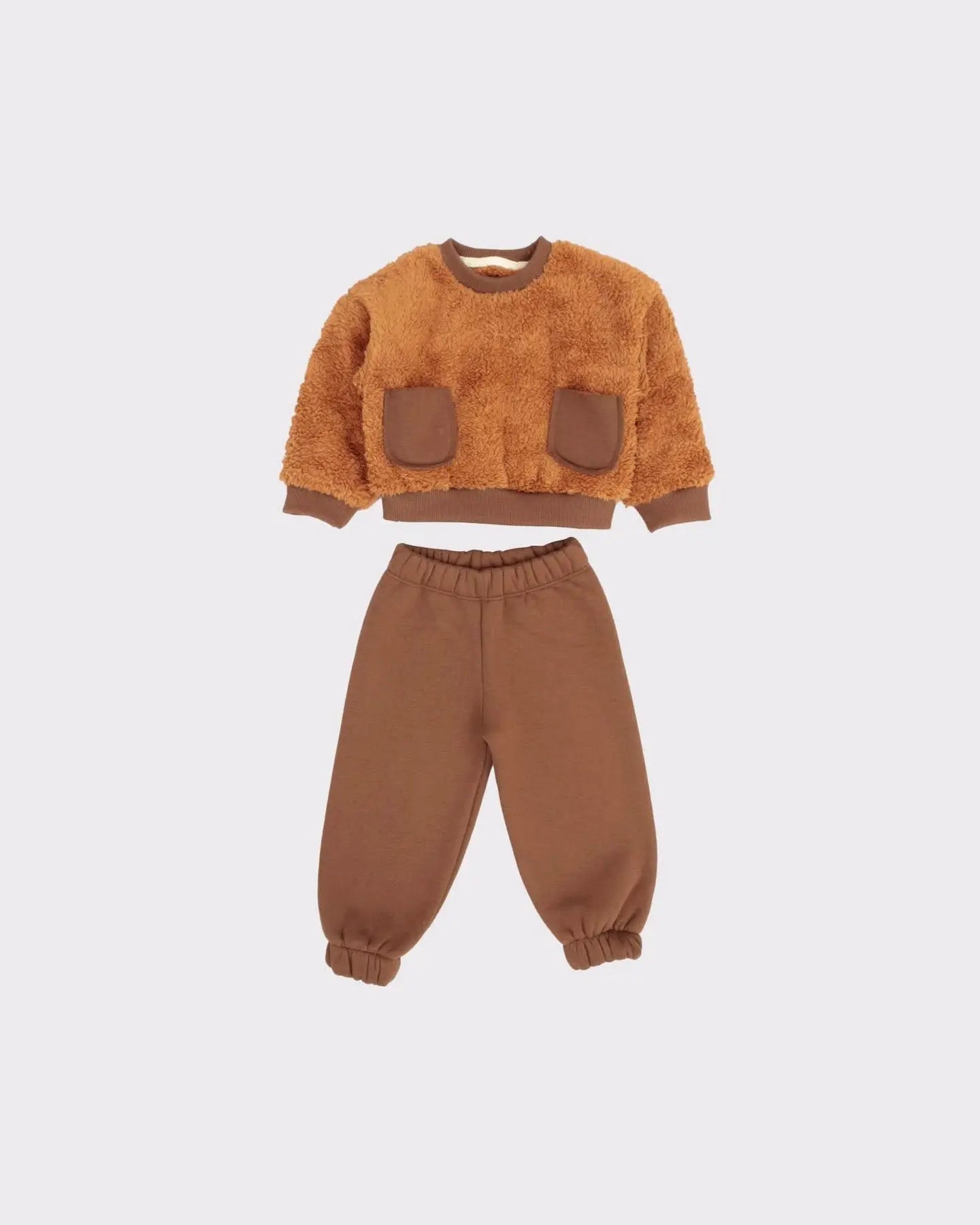 ENSEMBLE BÉBÉ EN PELUCHE AVEC PANTALON MOLLETON