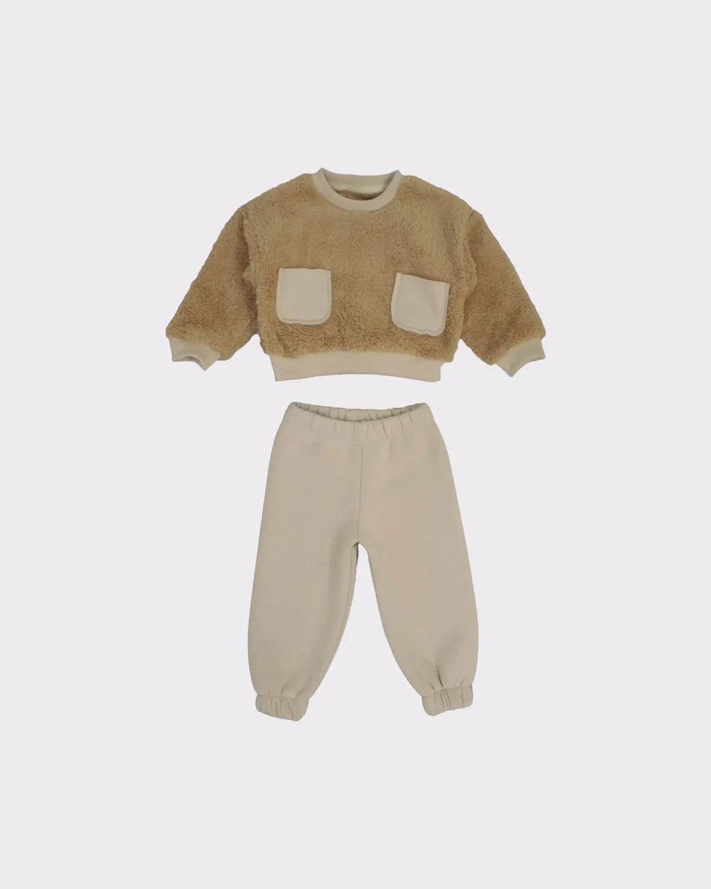 ENSEMBLE BÉBÉ EN PELUCHE AVEC PANTALON MOLLETON