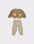 ENSEMBLE BÉBÉ EN PELUCHE AVEC PANTALON MOLLETON