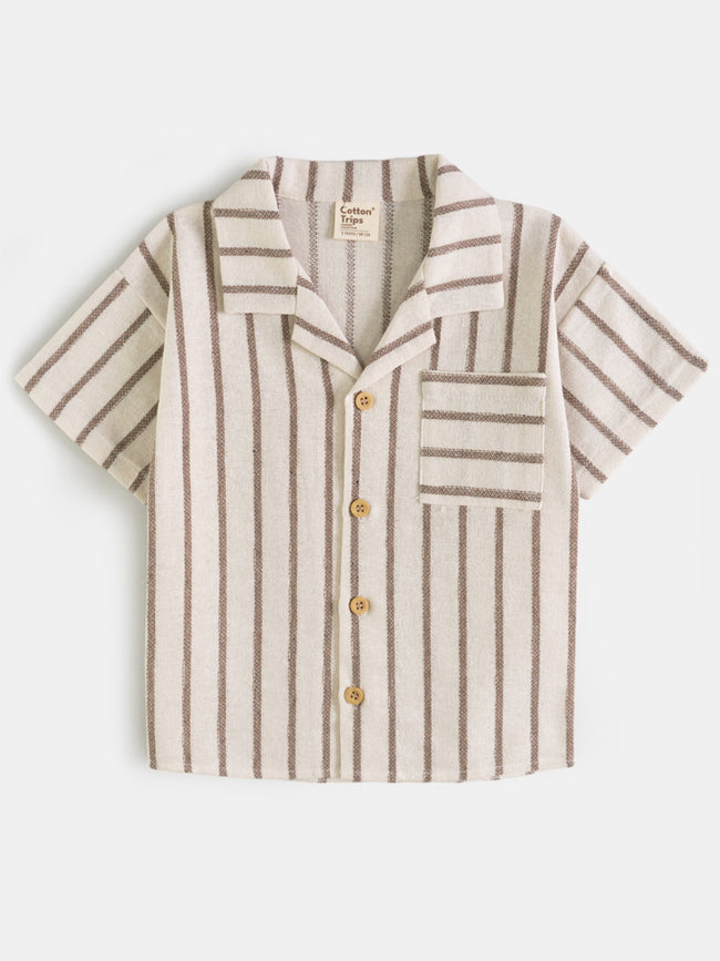 chemise à rayures pour garçon