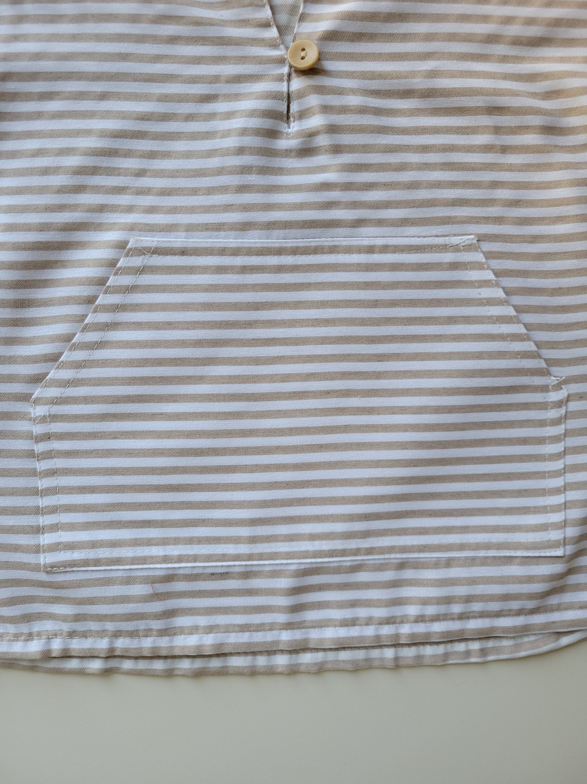 ENSEMBLE LÉGER RAYÉ &amp; GAZE DE COTON – 2 PIÈCES