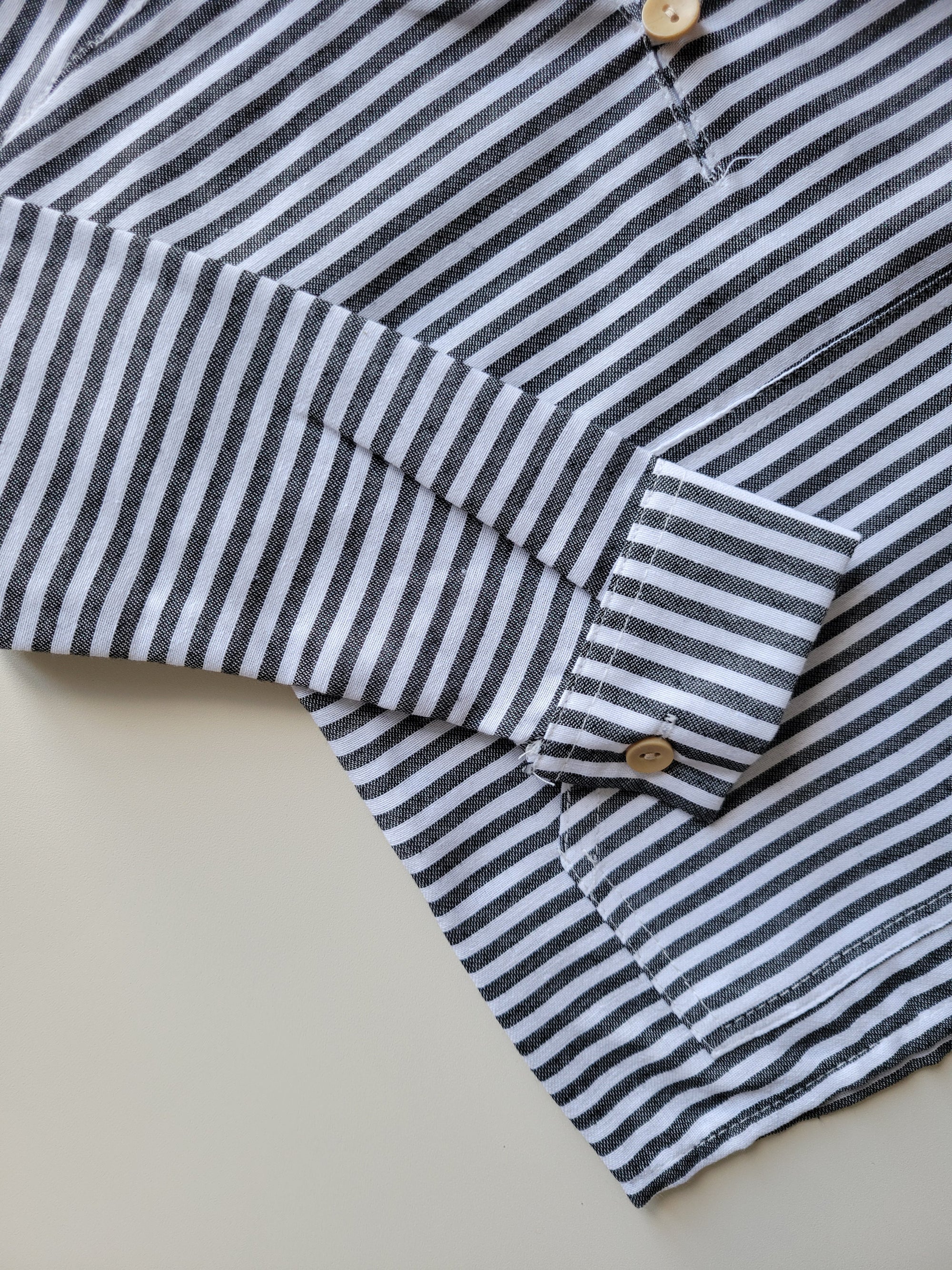 ENSEMBLE LÉGER RAYÉ &amp; GAZE DE COTON – 2 PIÈCES
